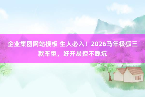 企业集团网站模板 生人必入！2026马年极狐三款车型，好开易控不踩坑