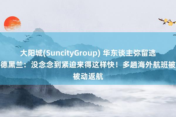 大阳城(SuncityGroup) 华东谈主弥留逃离伊朗德黑兰：没念念到紧迫来得这样快！多趟海外航班被动返航