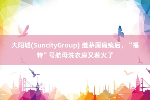 大阳城(SuncityGroup) 继茅厕瘫痪后，“福特”号航母洗衣房又着火了
